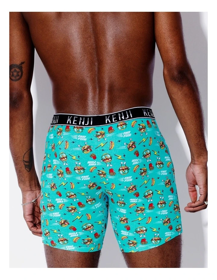 3 Pack Fashion Long Leg Trunks in Fast Food image 4
