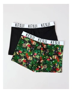 2 Pack Fashion FastDry Trunks in King of the Jungle