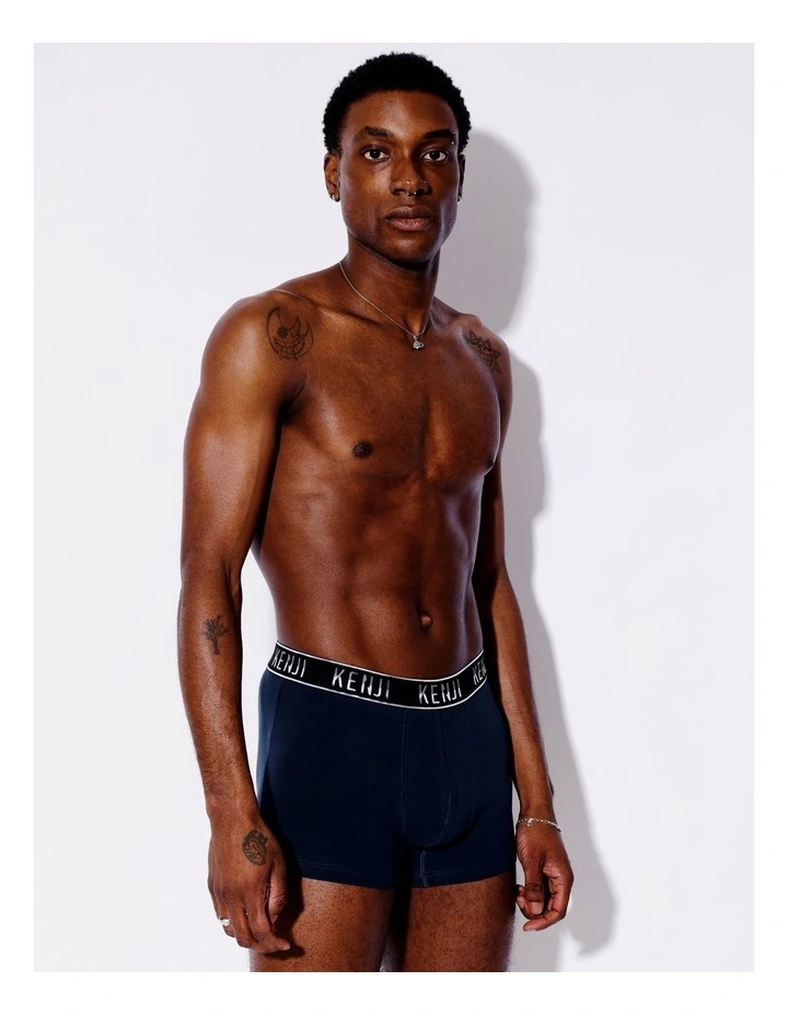 Plain Trunk 3 Pack in Black/Mid Marle image 1