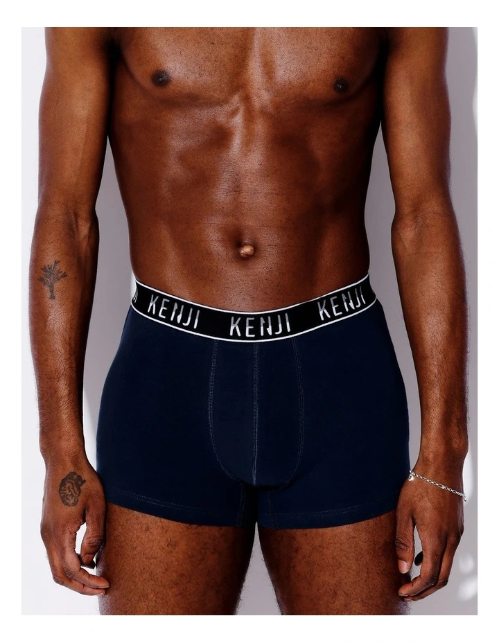 Plain Trunk 3 Pack in Black/Mid Marle image 2