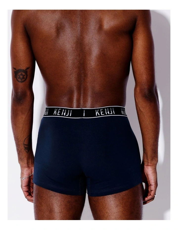 Plain Trunk 3 Pack in Black/Mid Marle image 3
