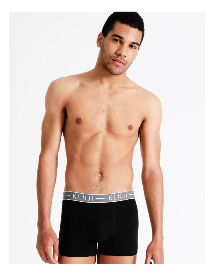 Plain Trunk 3 Pack in Black/Mid Marle image 6