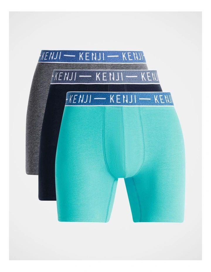 Kenji Pack Long Leg Plain Trunks in Assorted MYER - Main Image