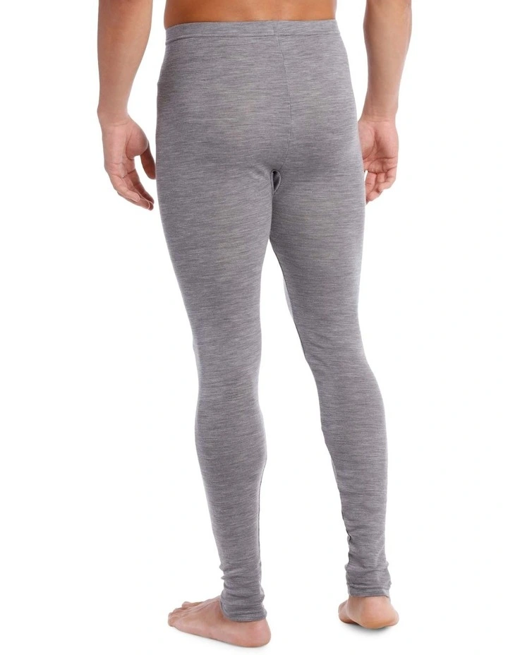 Merino Wool Blend Thermal Long John in Grey Marle image 2