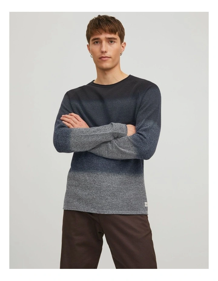 Hill Crew Neck Sweater in Navy image 1