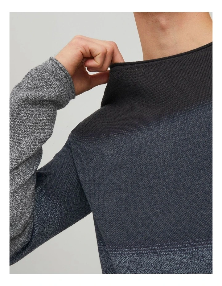 Hill Crew Neck Sweater in Navy image 4