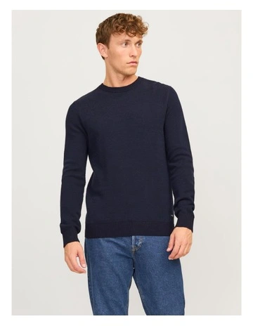 Jjeglobe Knit Crew Neck Noos in Blue