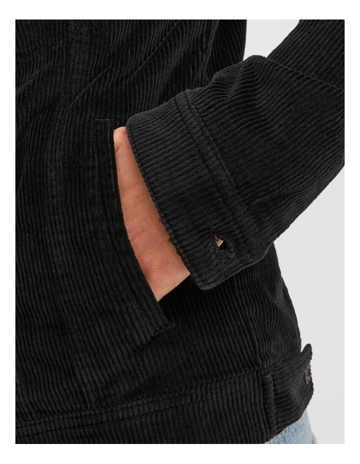 Alvin Sherpa Corduroy Jacket in Black image 6