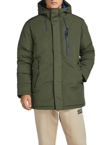 mens black parka coat