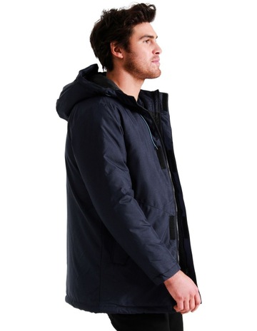mens navy parka