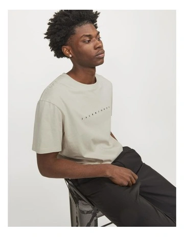 Short Sleeves Tee in Moonbeam