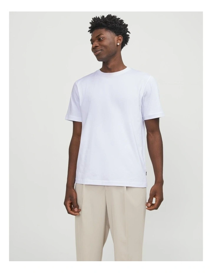 Eurban Edge Short Sleeve O-Neck Noos Tee in White image 1