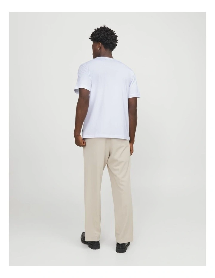 Eurban Edge Short Sleeve O-Neck Noos Tee in White image 2