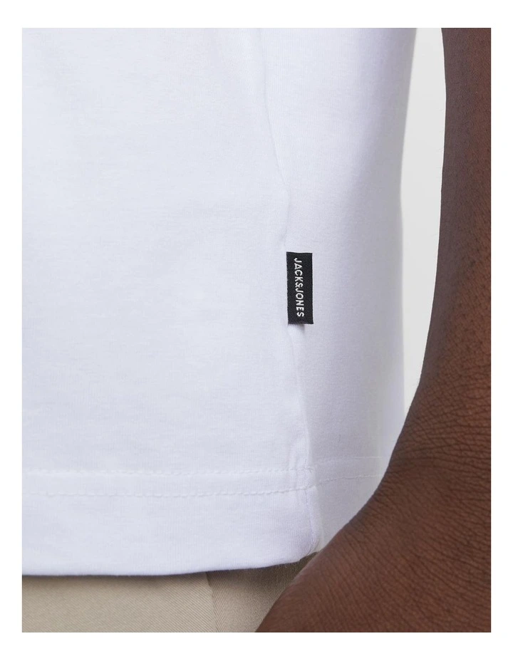 Eurban Edge Short Sleeve O-Neck Noos Tee in White image 5