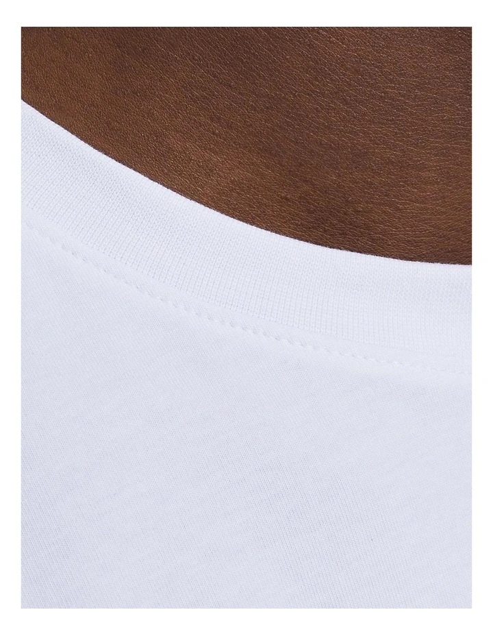 Eurban Edge Short Sleeve O-Neck Noos Tee in White image 6