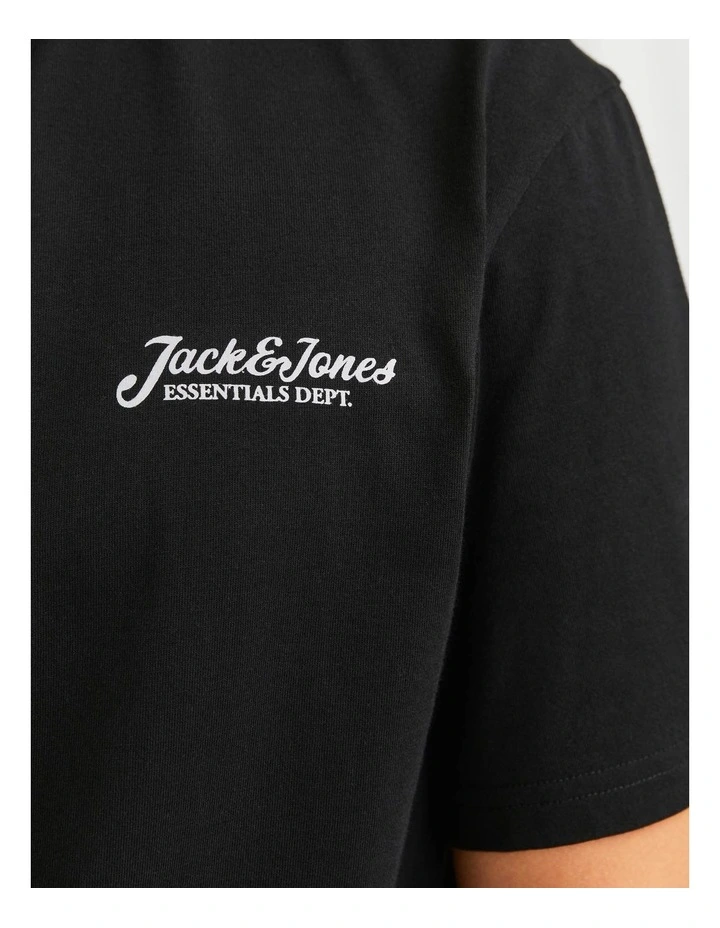 Beau Short Sleeved T-Shirt in Black image 3