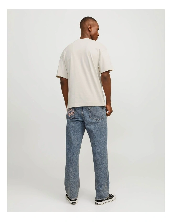 Eurban Edge O-Neck T-shirt in Moonbeam image 2