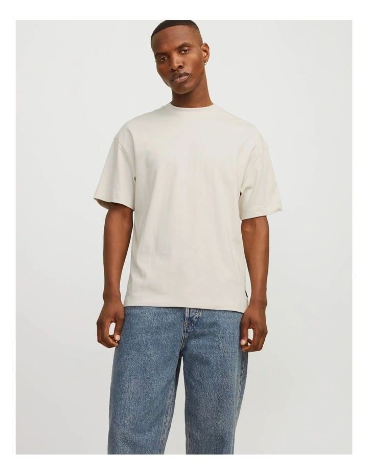 Eurban Edge O-Neck T-shirt in Moonbeam image 3