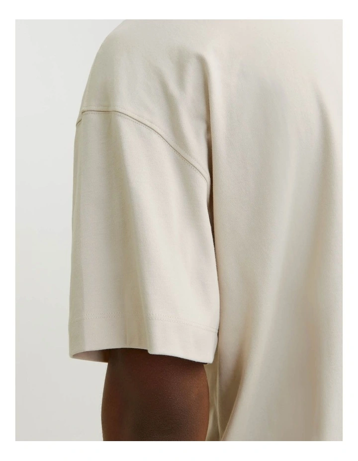 Eurban Edge O-Neck T-shirt in Moonbeam image 6