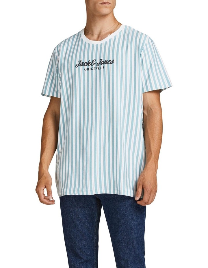 Stribes Short Sleeve T-Shirt Blue