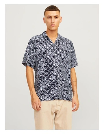 Resort Short Sleeve Shirt in Maritime Blue