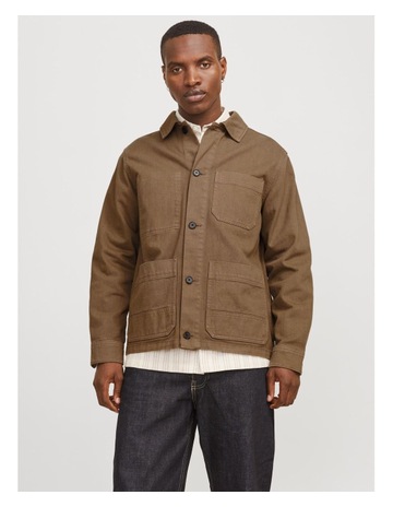 Derry Worker Overshirt in Brown