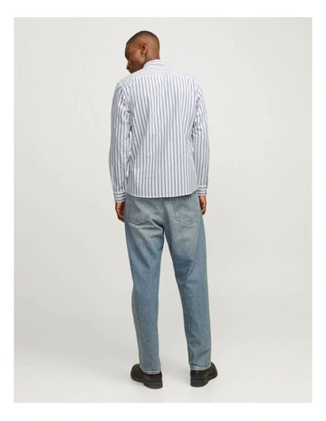 Oxford Shirt Long Sleeved Shirt in Ensign Blue