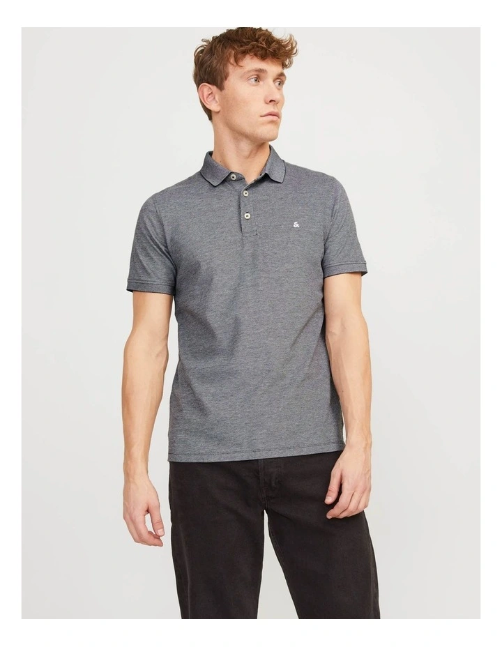 Paulos Short Sleeved Polo in Anthracite image 3