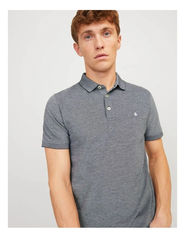 Paulos Short Sleeved Polo in Anthracite image 4