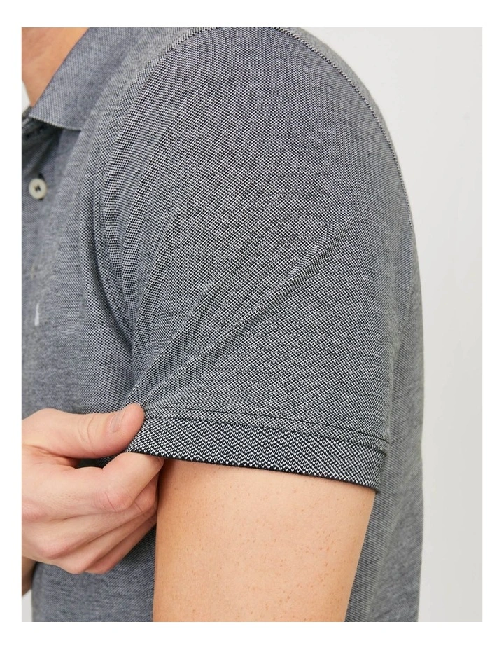 Paulos Short Sleeved Polo in Anthracite image 6