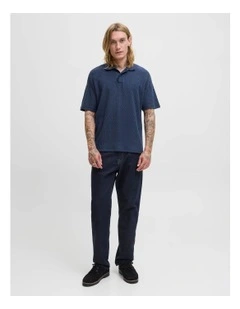 Blanewtrent Short Sleeve Polo in Black Iris