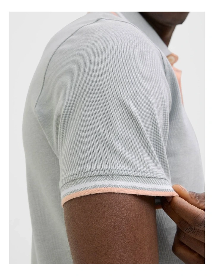 Paulos Short Sleeved Polo in Iceberg Green image 6