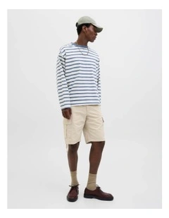 Cole Barkley Cargo Shorts in Moonbeam