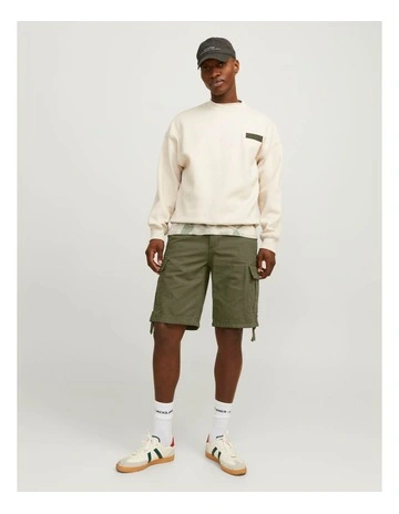 Cole Barkley Cargo Shorts in Olive Night