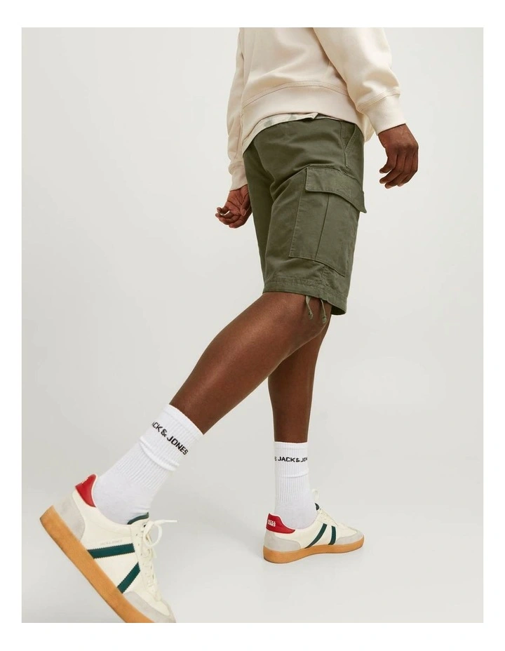 Cole Barkley Cargo Shorts in Olive Night image 4
