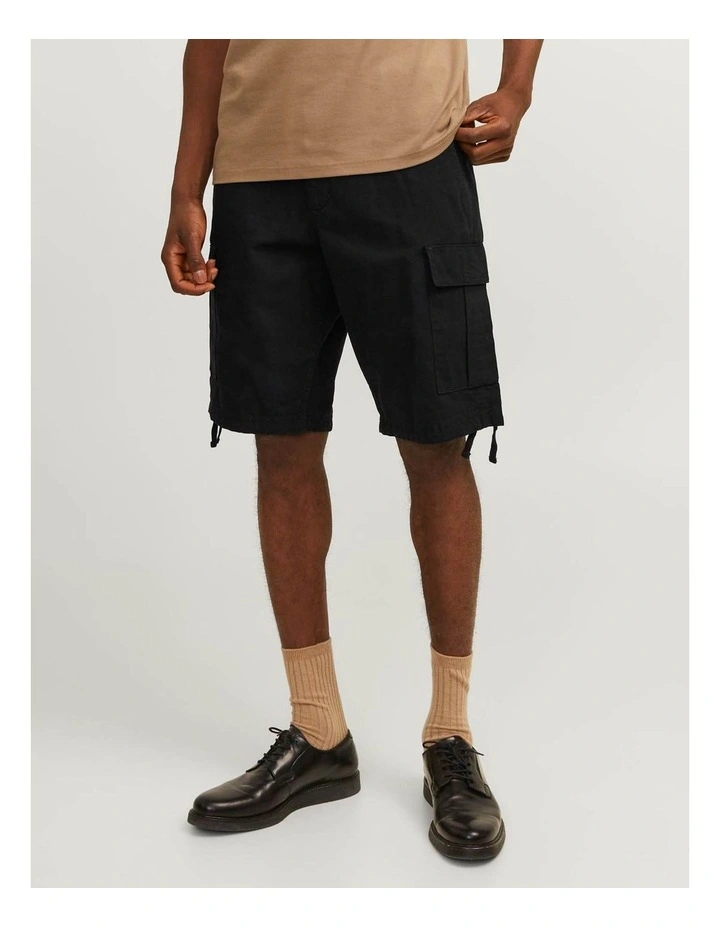 Cole Barkley Cargo Shorts in Black image 3