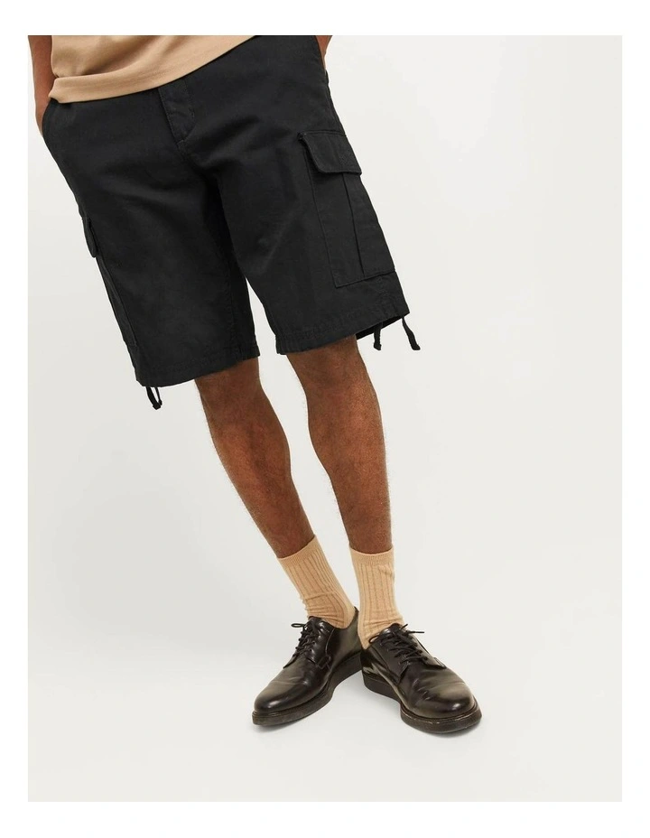 Cole Barkley Cargo Shorts in Black image 4