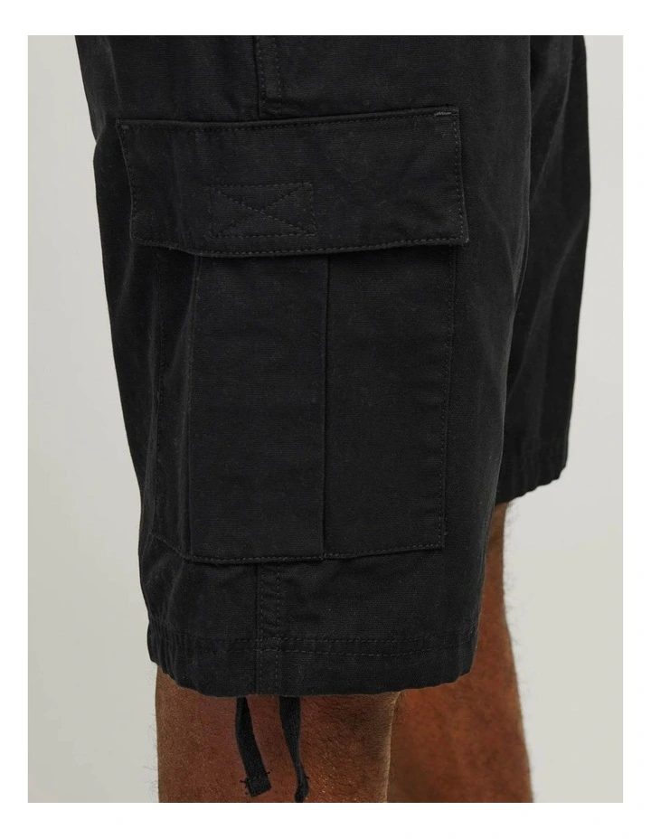 Cole Barkley Cargo Shorts in Black image 5