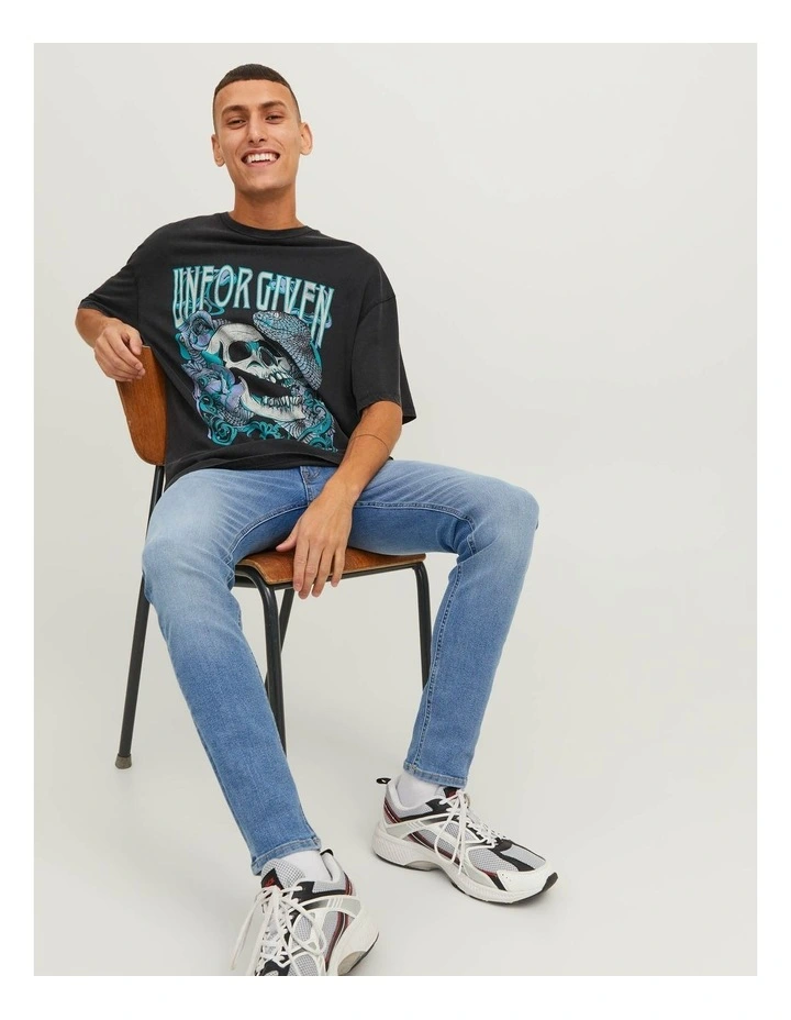 Liam Original 770 Skinny Fit Jeans in Blue image 3