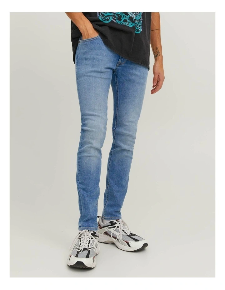 Liam Original 770 Skinny Fit Jeans in Blue image 4