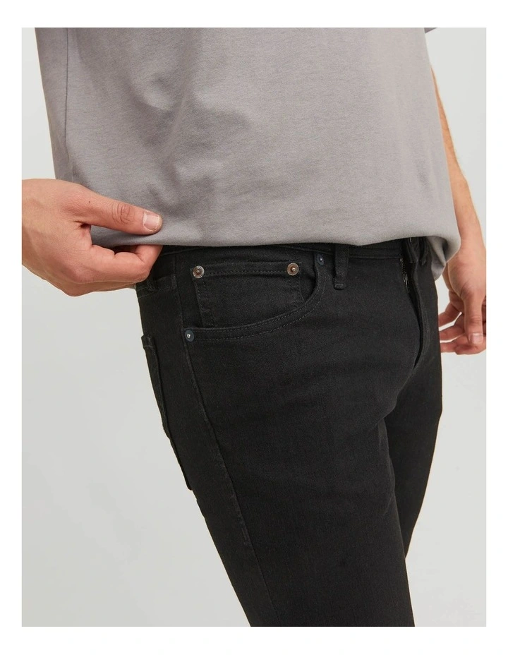 Liam Original Skinny Fit Jeans in Black image 5