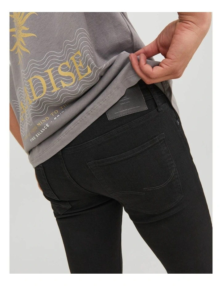 Liam Original Skinny Fit Jeans in Black image 6