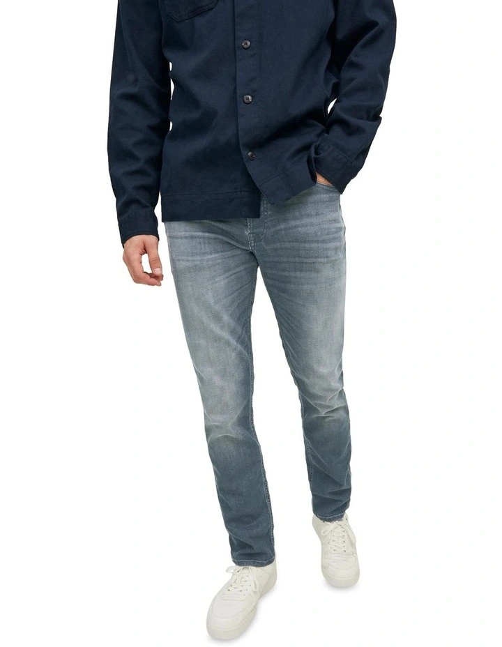 Tim Organic Cotton 319 Slim Straight Jeans in Blue Denim image 1