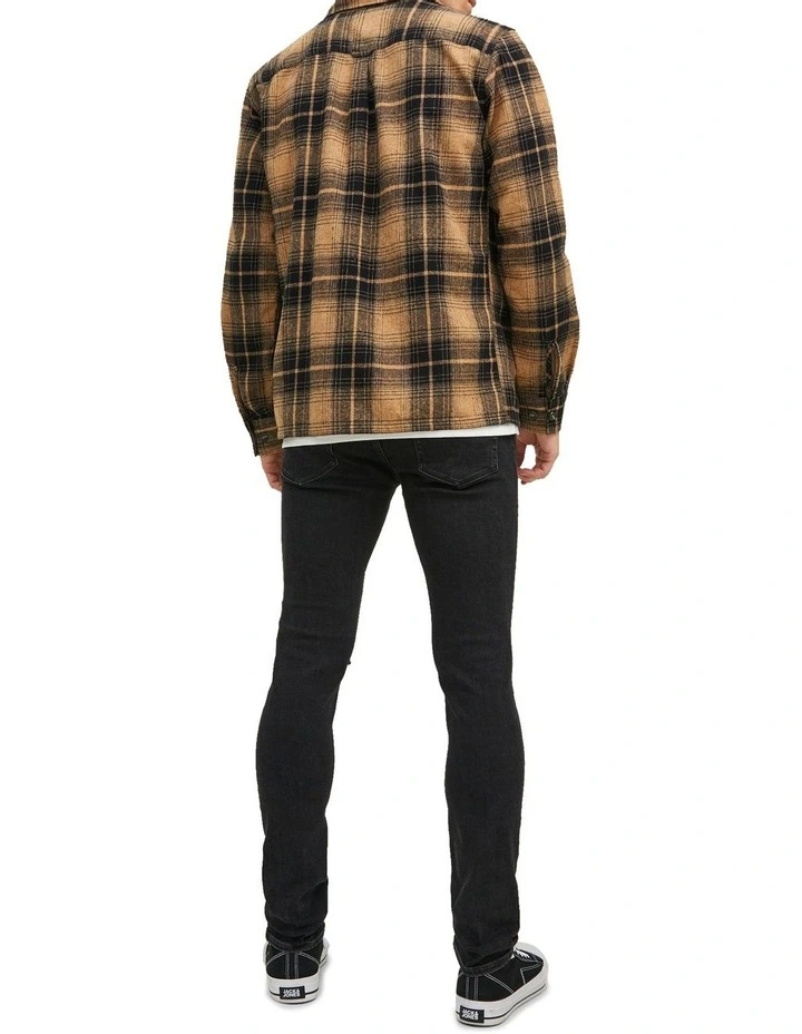 Liam Original Skinny Fit Jeans in Black Denim image 2