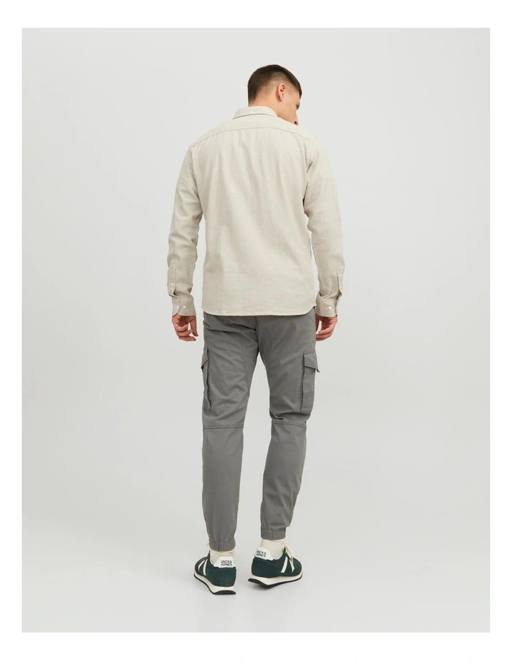 Paul Flake Organic Cotton Cargo Pants in Sedona Sage image 3