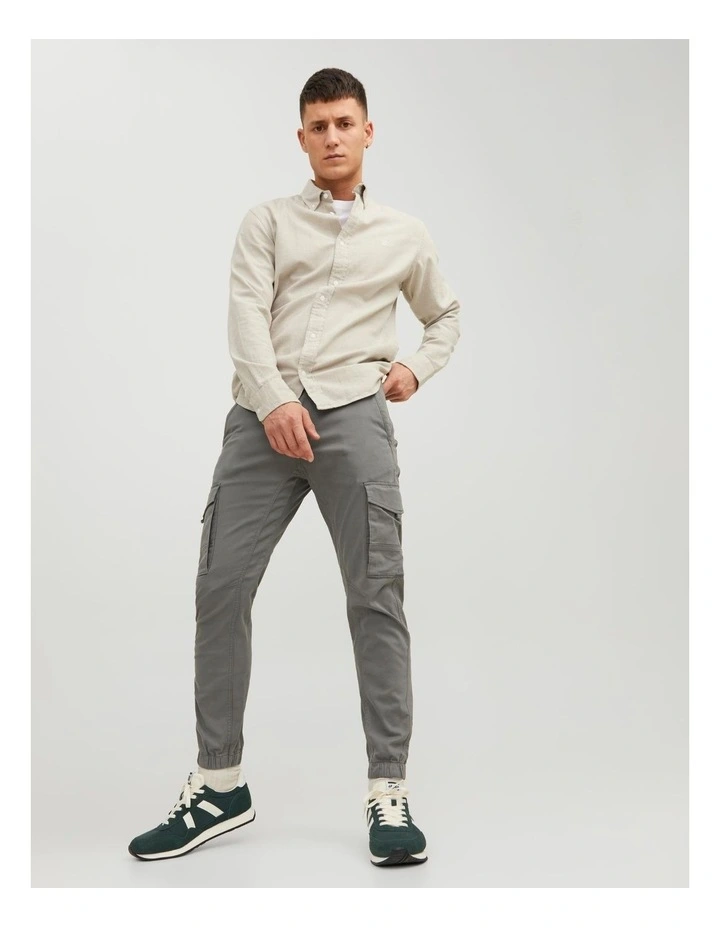 Paul Flake Organic Cotton Cargo Pants in Sedona Sage image 4
