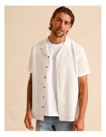 Haven Hemp Relaxed Fit Shirt in White
