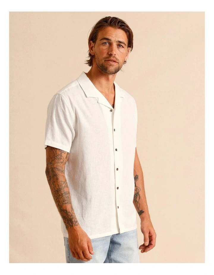 Haven Hemp Relaxed Fit Shirt in White image 5