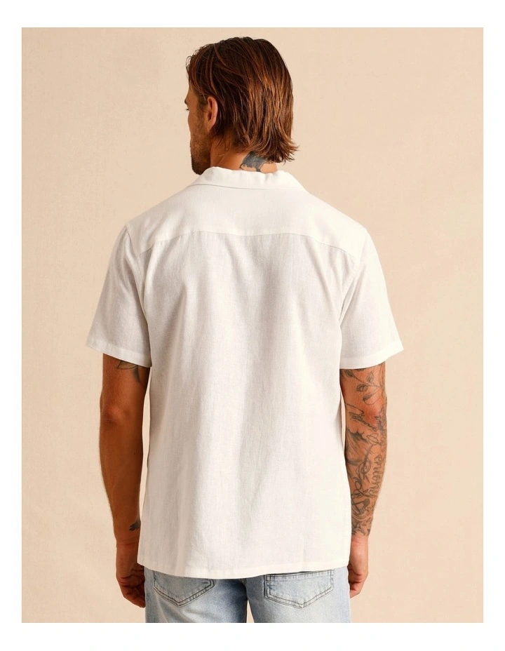 Haven Hemp Relaxed Fit Shirt in White image 6