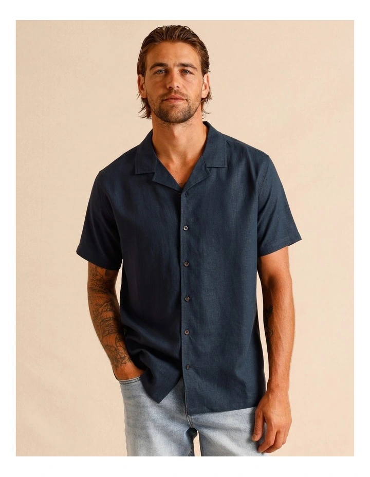 Haven Hemp Relaxed Fit Shirt in Navy image 1